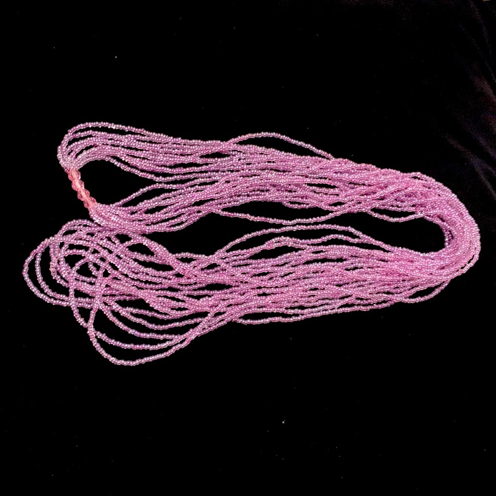 Lavender multi strand beads, 36” long necklace